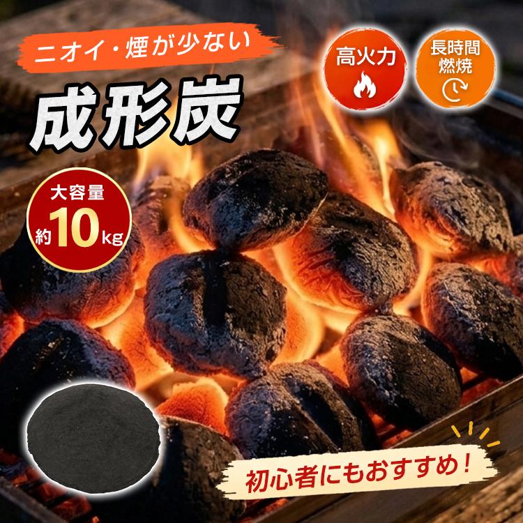 炭 10kg ボール型 成形炭 バーベキュー 竹炭 大容量 長時間 長持ち