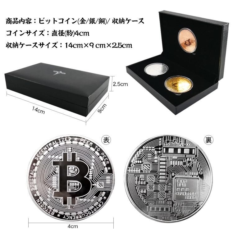 ビットコイン 3枚セット 金 銀 銅 金運 ゴルフマーカー bitcoin レプリカ 仮想通貨 収納ケース 雑貨 出し物 ネタ 貨幣 コレクター 記念 プレゼント pa086｜fkstyle｜06