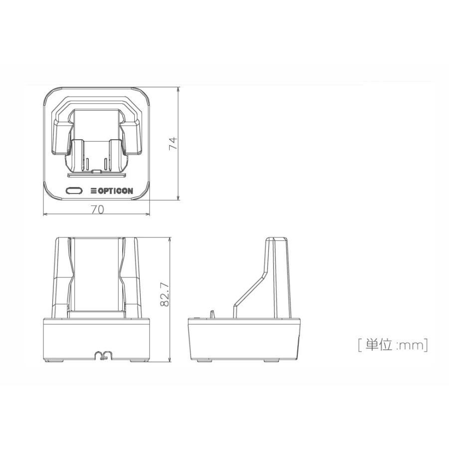 CRD-3000 オプトエレクトロニクス OPN-2102・OPN-3102データコレクタ用充電クレードル |  | 01