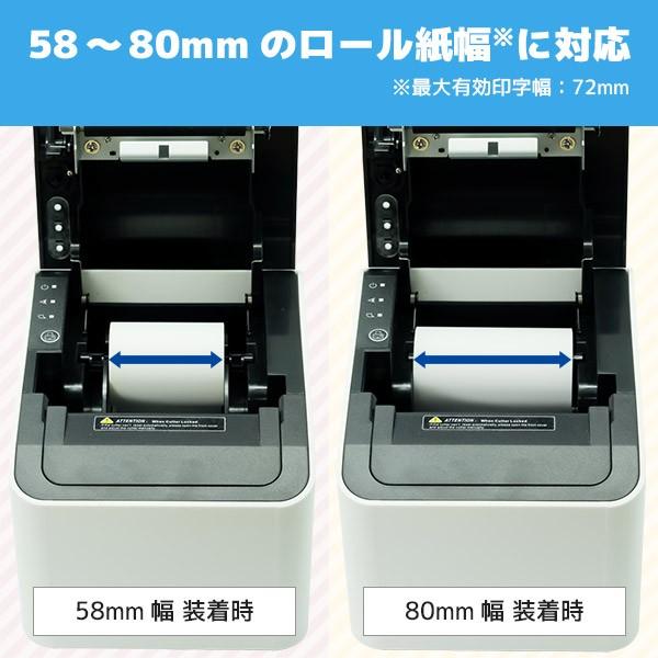 PRP-250II エフケイシステム サーマルレシートプリンター USB RS232C 有線LAN_4