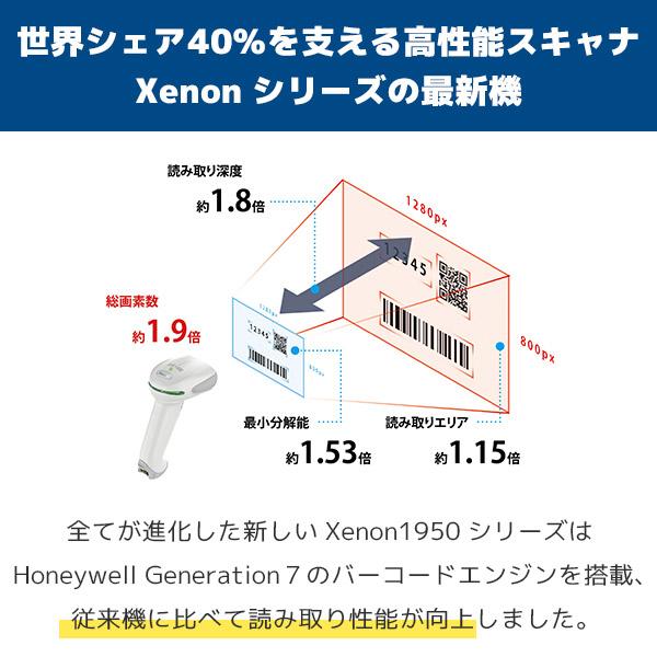 Xenon 1950g ハネウェル QR・OCR対応  RS232Cバーコードリーダー 1950GSR-RS 1950GHD-RSの画像