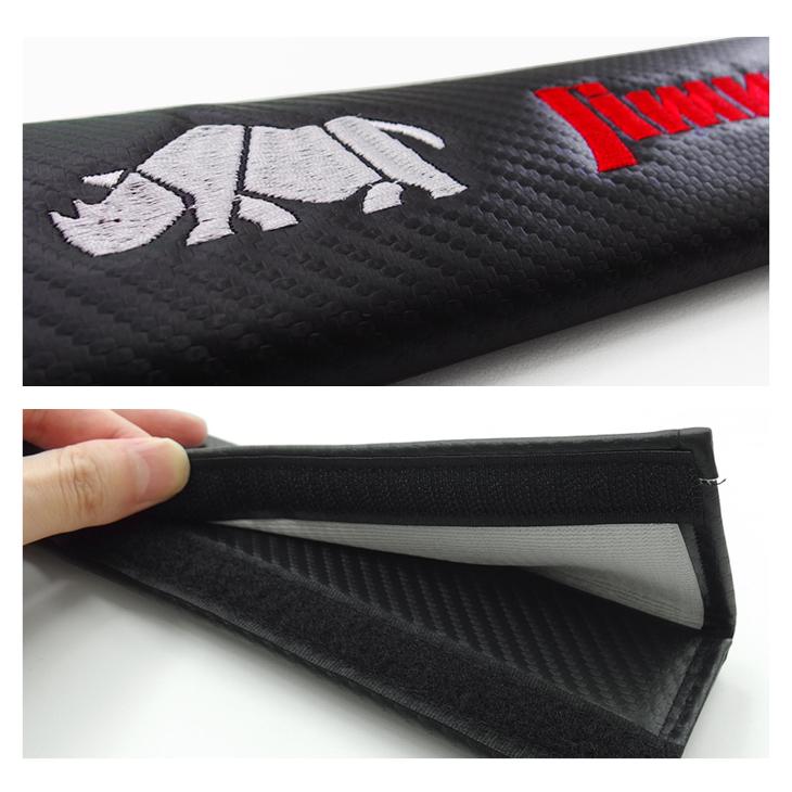 ジムニー汎用 シートベルトパッド シートベルトサポート カーボン柄