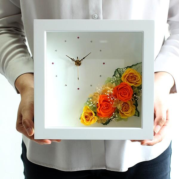 保証書付 母の日 プリザーブドフラワー 花 時計 Flowerclock フラワークロック 花 ギフト 誕生日 プレゼント 女性 退職祝い 結婚祝い バラ ブリザードフラワー 高質で安価 Hdxoil Com Br