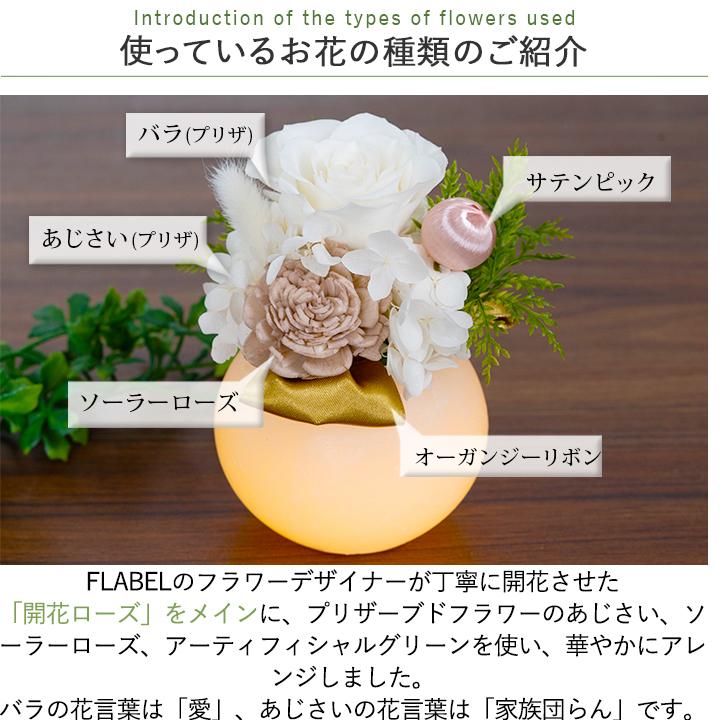 プリザーブドフラワー 誕生日 プレゼント 女性 女友達 母 祖母 退職 結婚祝い おしゃれ ブリザードフラワー バラ Led 光る Fluna 9021 Flabel 通販 Yahoo ショッピング