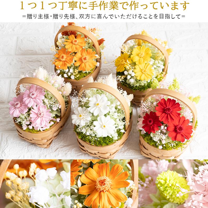 プリザーブドフラワー ジニアバスケット 誕生日 プレゼント 女性 女友達 結婚祝い 花 ギフト おしゃれ お祝い 退職祝い 退院祝い 9053 Flabel 通販 Yahoo ショッピング