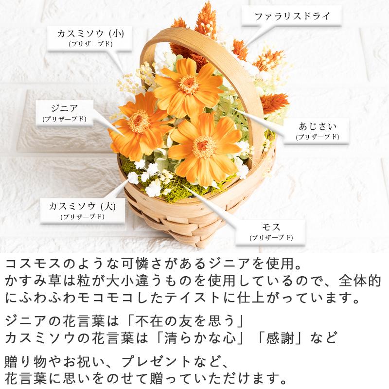 プリザーブドフラワー ジニアバスケット 誕生日 プレゼント 女性 女友達 結婚祝い 花 ギフト おしゃれ お祝い 退職祝い 退院祝い 9053 Flabel 通販 Yahoo ショッピング