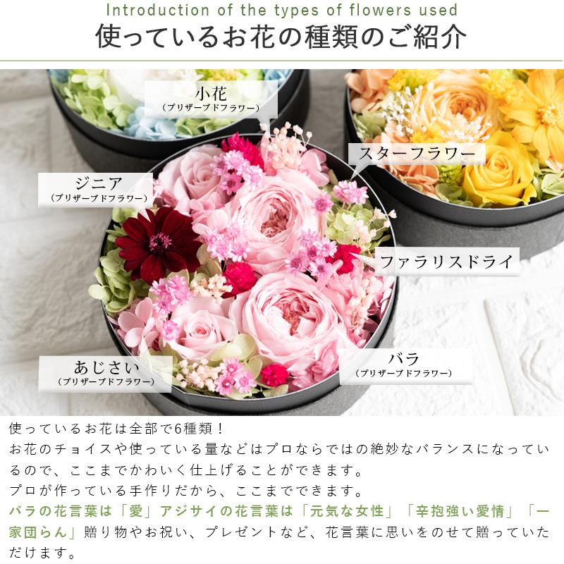 プリザーブドフラワー 結婚祝い 退職祝い 送別会 誕生日 プレゼント 女性 母 ボックスフラワー バラ ブリザードフラワー アニバーサリー 9060 Flabel 通販 Yahoo ショッピング