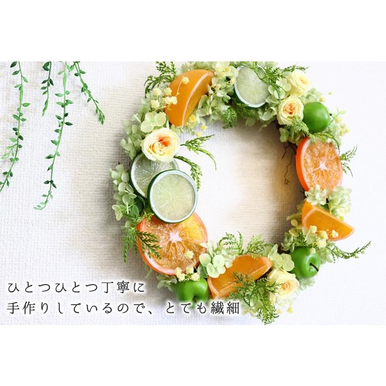 プリザーブドフラワー フルーツリース 玄関 おしゃれ リース 花 お祝い 結婚祝い 誕生日 プレゼント 女性 女友達 母 バラ ブリザードフラワー 9068 Flabel 通販 Yahoo ショッピング