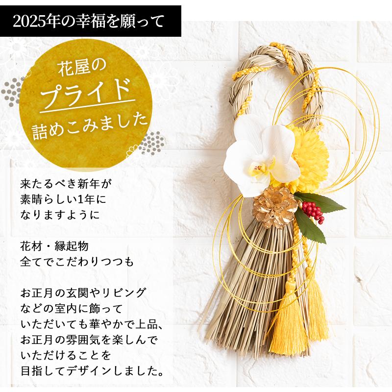 お正月飾り　2024年　しめ縄　しめ縄飾り　タッセル　イエロー お正月飾り2024年しめ縄しめ縄飾りタッセルイエロー