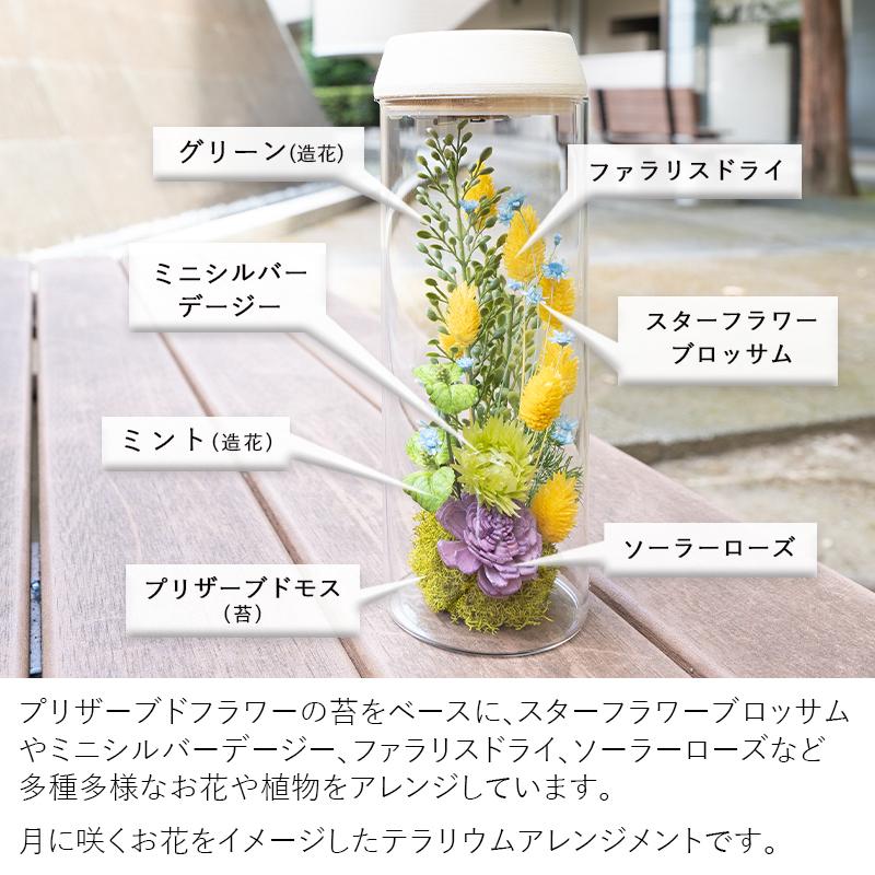 プリザーブドフラワー 誕生日 プレゼント 花 女性 母 お祝い 結婚祝い 退職祝い おしゃれ テラリウム ギフト ブリザードフラワー Moon Garden 91 Flabel 通販 Yahoo ショッピング
