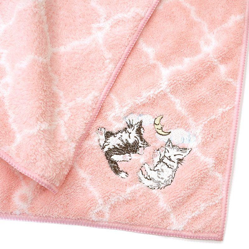 猫のダヤン ふわさらＦ／Ｔ(フェイスタオル)~遊び疲れた二人・PK~ |  | 01