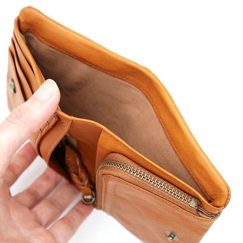 猫のダヤン やわらかＤ折り財布~茶~ |  | 04