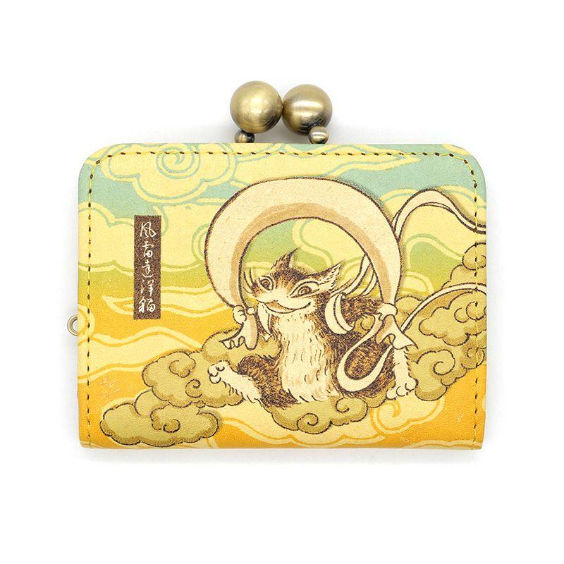 猫のダヤン 風神雷神がま口福小銭 | 