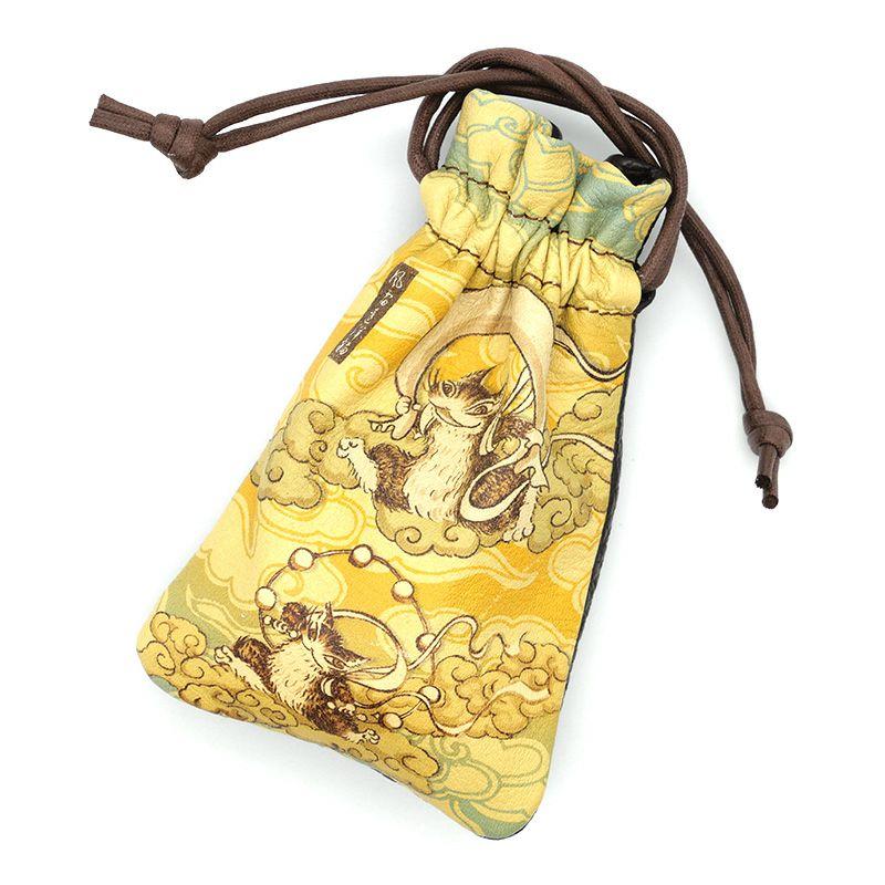 猫のダヤン 風神雷神福革巾着 |  | 01
