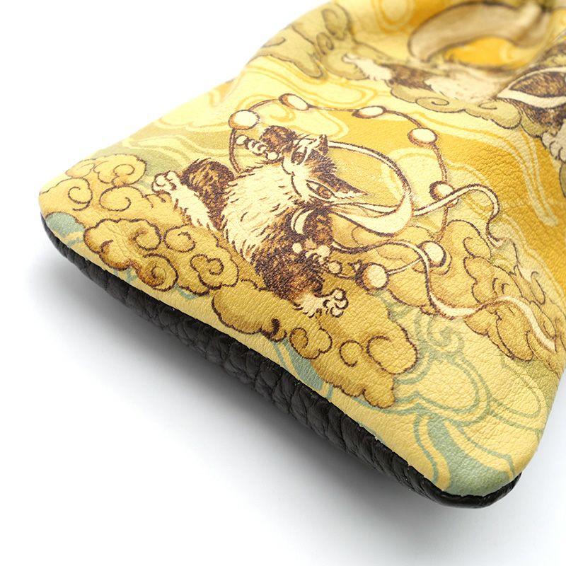 猫のダヤン 風神雷神福革巾着 |  | 04