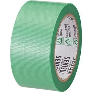 （まとめ） 積水化学 透明クロステープ No.781 50mm×25m 緑 N78SG03 1巻 〔×15セット〕