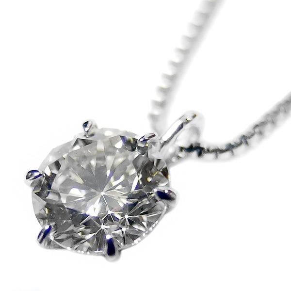 ダイヤモンドペンダント/ネックレス 一粒 プラチナ Pt900 0.6ct ダイヤ