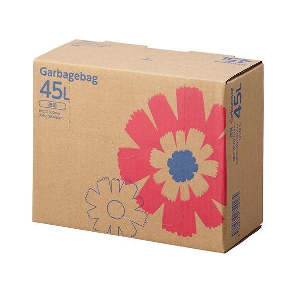 魅力的な （まとめ）TANOSEE ゴミ袋 1箱（110枚）〔×5セット〕 BOXタイプ 透明45L コンパクト ポリ袋、ビニール袋