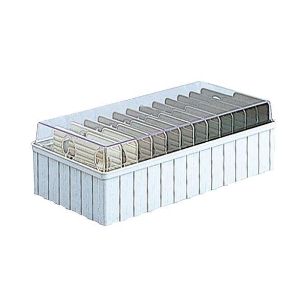 （まとめ）ナカバヤシ 名刺分庫 600名用ウォームグレー PHM-101WN 1個〔×10セット〕