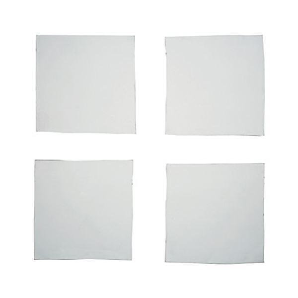 （まとめ）サンワサプライ 透明両面粘着ゴム 中QL-75CL 1パック（4枚）〔×10セット〕