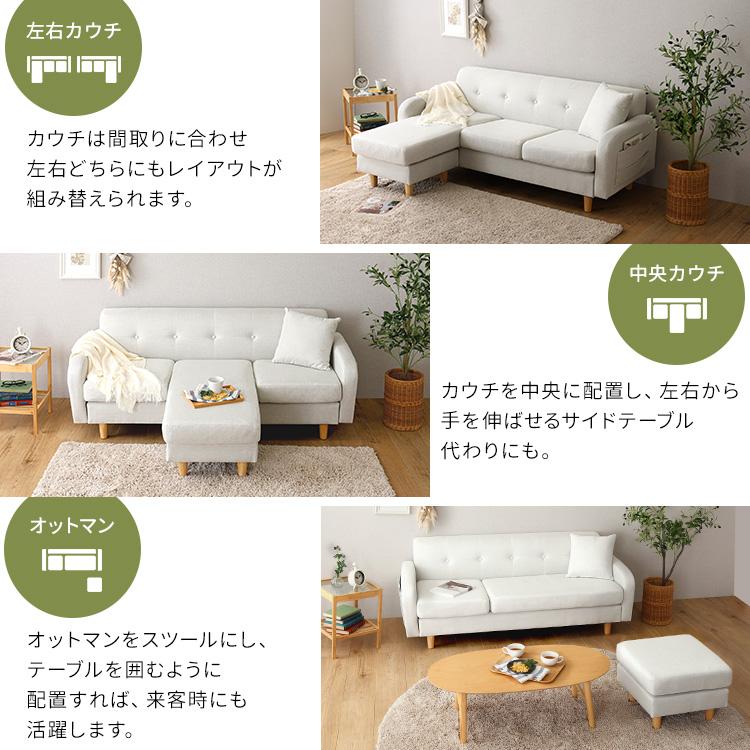 ACTUS ソファ　３人掛け　　オフホワイト アクタス(ACTUS)の3人掛けソファ2件[タブルーム]