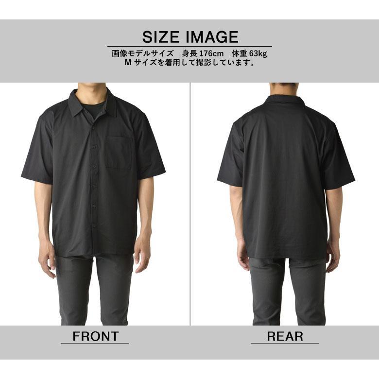 FLAG ON CREW ドットブロックメッシュ 半袖ストレッチシャツ