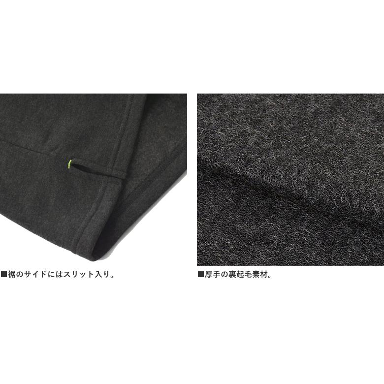 FLAG ON CREW 暖かさ持続 裏起毛 ハーフジップシャツ ポロシャツ