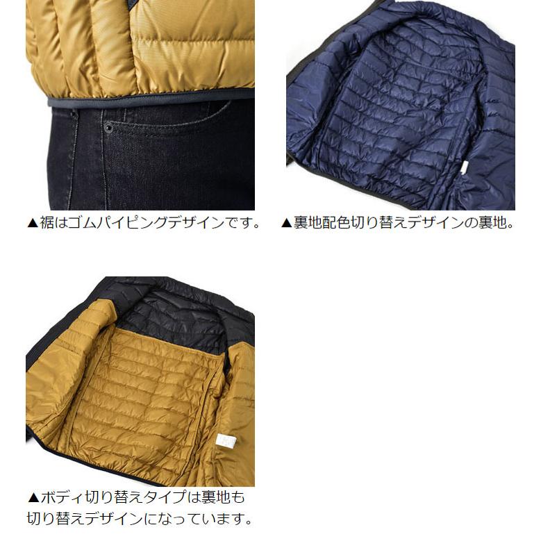 FLAG ON CREW ダウンジャケット メンズ 撥水 防風 透湿 デザイン