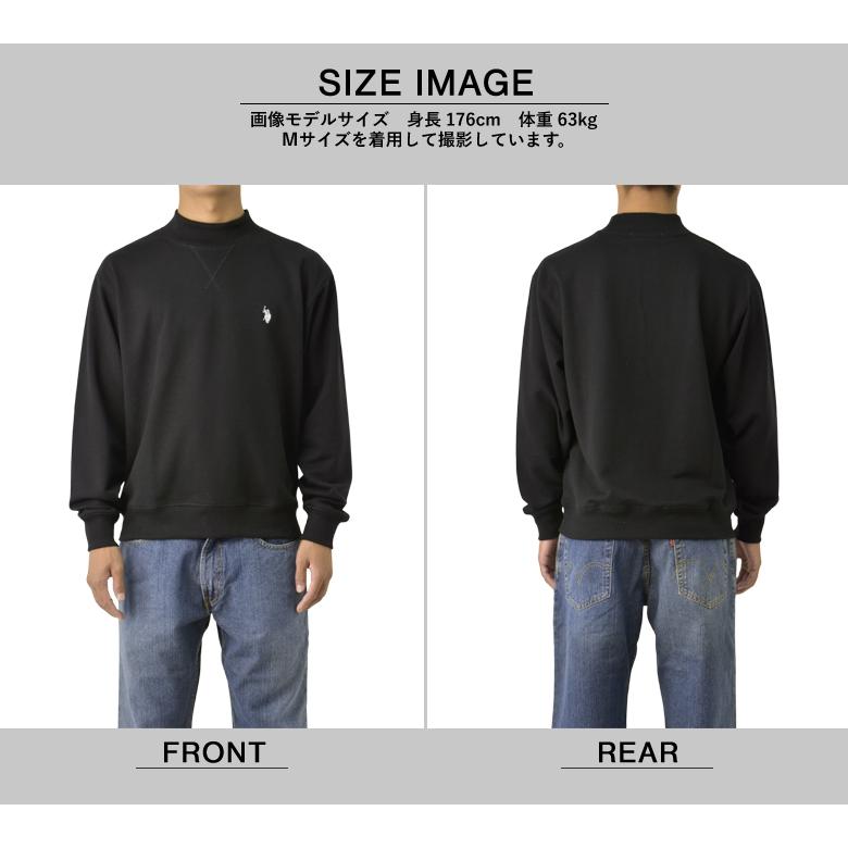 U.S.POLO ASSN ユーエスポロ ハイネック 裏毛 スウェット トレーナー メンズ ロゴ ワンポイント カジュアル アメカジ ブランド A5D セール【パケ1】【A】爆買 | FLAG ON CREW | 09