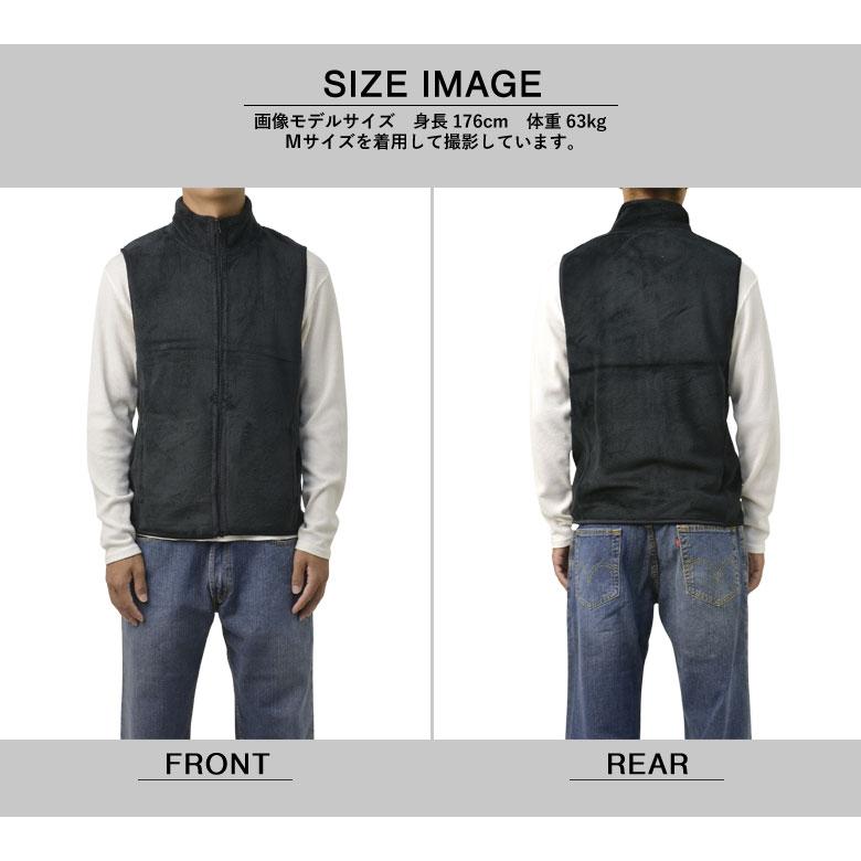 ベスト メンズ 無地 暖かい 防寒着 ルームウェア フリース ボア 軽量 ふわふわ もこもこ ジップアップ ポケット付き 秋冬 B1W セール【パケ1】【A】爆買 | FLAG ON CREW | 09