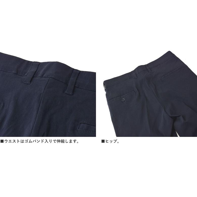 メンズ すごく伸びる ストレッチ スラックス パンツ 選べる股下 65cm 70cm 75cm フルレングス 9分丈 8分丈 裾上げ済み クロップド チノパンツ B3I【パケ1】 爆買 | FLAG ON CREW | 12