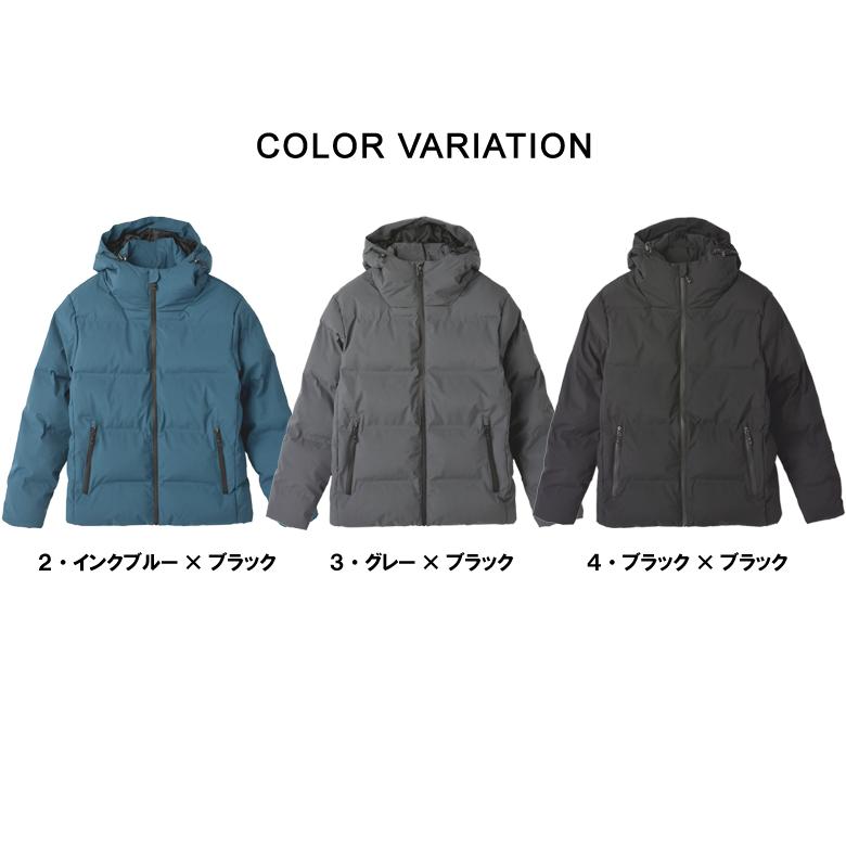 メンズ 撥水 防風 保温 シームレス 中綿 フーディジャケット ブルゾン 秋冬アウター 中綿ジャケット フェイクダウン 止水ジッパー ストレッチ B3J セール 爆買 | FLAG ON CREW | 13