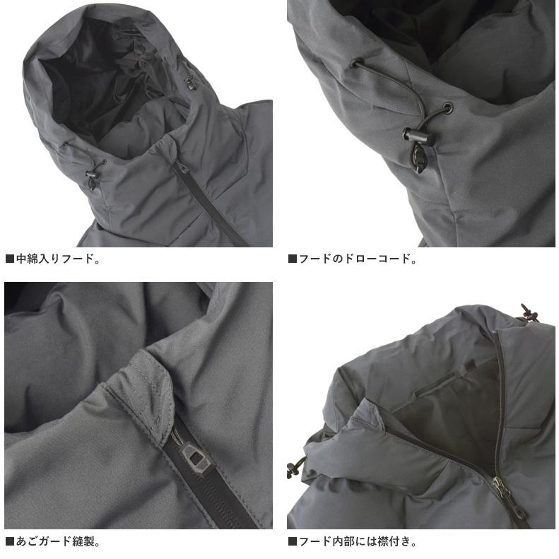 メンズ 撥水 防風 保温 シームレス 中綿 フーディジャケット ブルゾン 秋冬アウター 中綿ジャケット フェイクダウン 止水ジッパー ストレッチ B3J セール 爆買 | FLAG ON CREW | 06