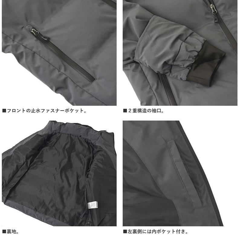 メンズ 撥水 防風 保温 シームレス 中綿 フーディジャケット ブルゾン 秋冬アウター 中綿ジャケット フェイクダウン 止水ジッパー ストレッチ B3J セール 爆買 | FLAG ON CREW | 08