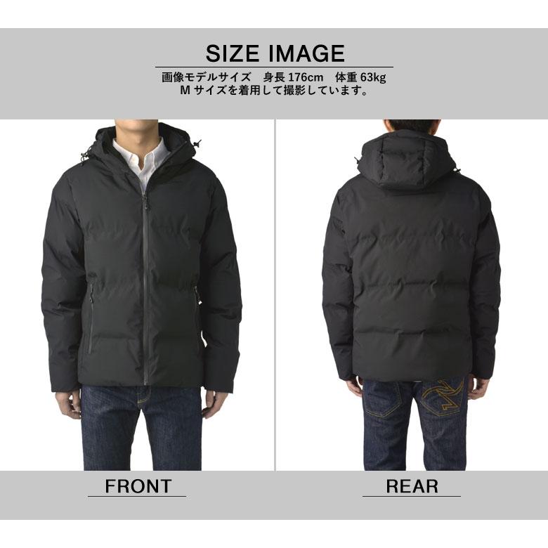メンズ 撥水 防風 保温 シームレス 中綿 フーディジャケット ブルゾン 秋冬アウター 中綿ジャケット フェイクダウン 止水ジッパー ストレッチ B3J セール 爆買 | FLAG ON CREW | 10