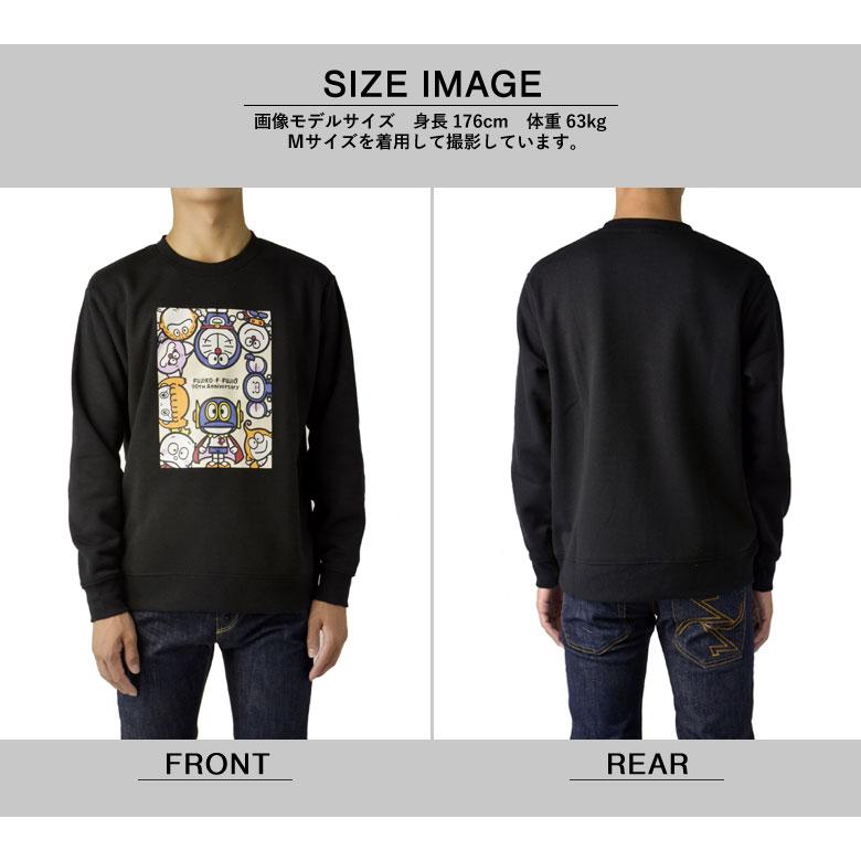 ドラえもん キテレツ大百科 パーマン キャラクター プリント メンズ 裏起毛 スウェット トレーナー 長袖 クルーネック トップス プリント B7C【パケ1】【A】 | FLAG ON CREW | 08