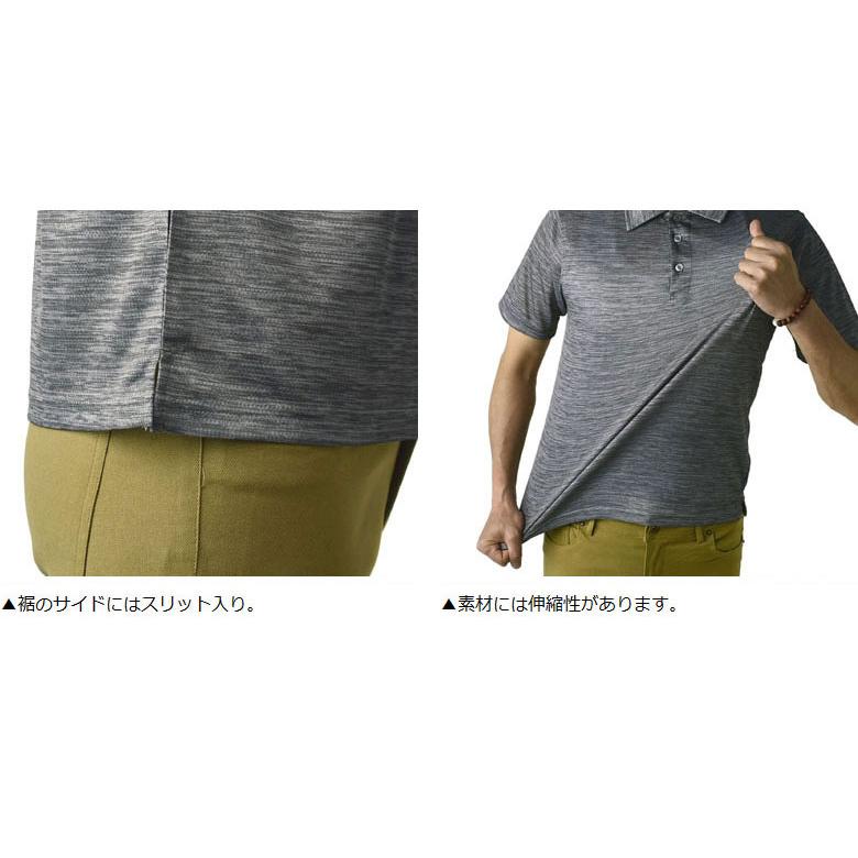 FLAG ON CREW 吸汗速乾 半袖 ポロシャツ メンズ ドライ