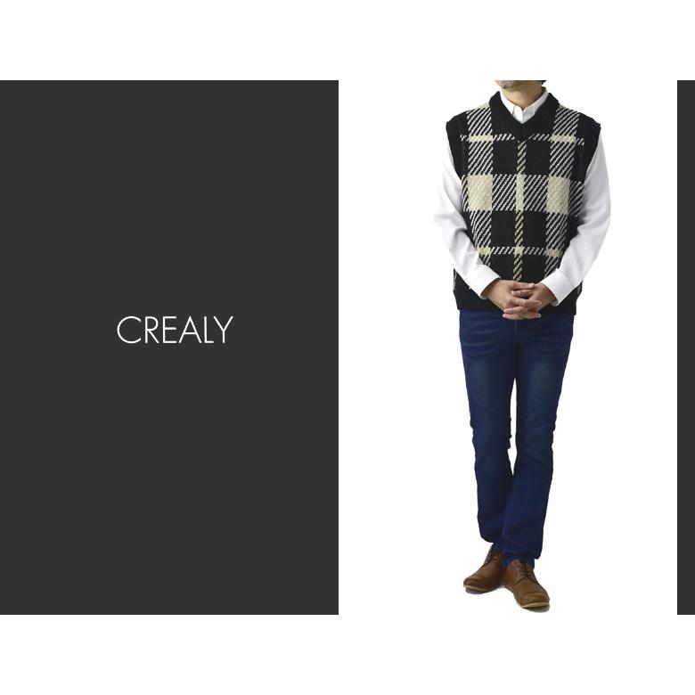 ニットベスト メンズ Vネック ベスト アーガイル 千鳥 セーター トップス B9A セール【パケ1】【A】 爆買 | FLAG ON CREW | 05