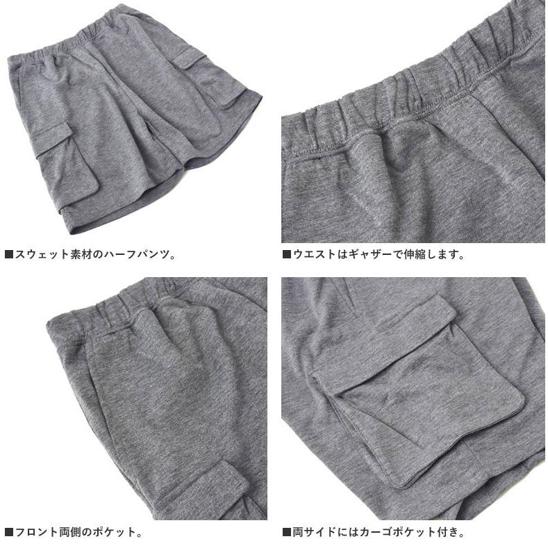 メンズ スウェット ハーフパンツ カーゴパンツ ショートパンツ サイドポケット ウエストギャザー ミリタリー アウトドア ボトムス C2M セール【パケ1】【A】 | FLAG ON CREW | 06