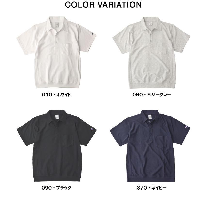 吸水速乾 ポロシャツ 半袖 Champion チャンピオン REVERSE WEAVE リバースウィーブ ポケット付き 綿素材 C3-B308 ブランド 正規品 C2U セール【パケ1】爆買 | Champion | 10