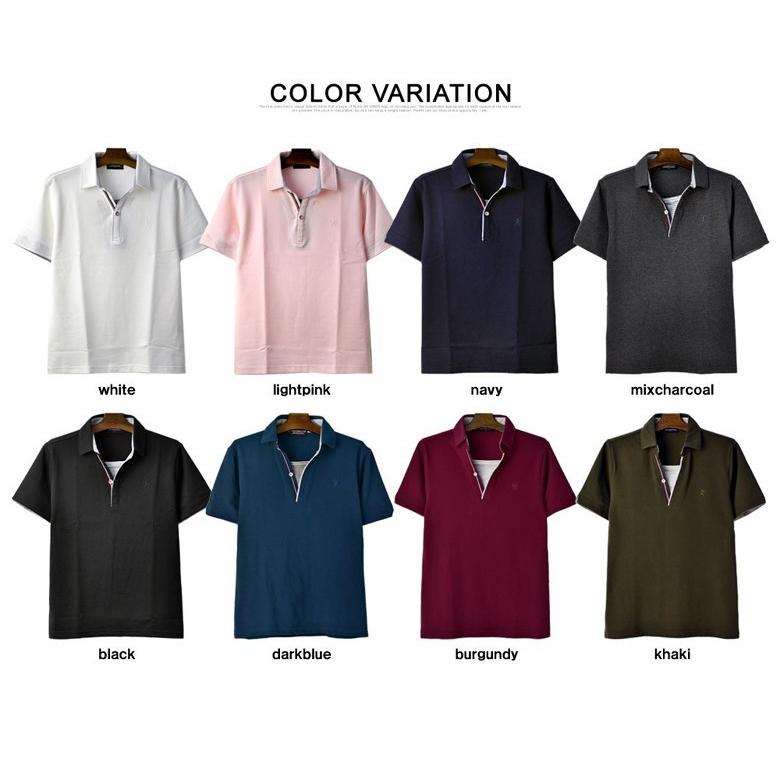 ポロシャツ メンズ 半袖 カノコ 前開き 1ボタン スキッパー トップス カットソー C3K セール【パケ1】 爆買 | FLAG ON CREW | 14