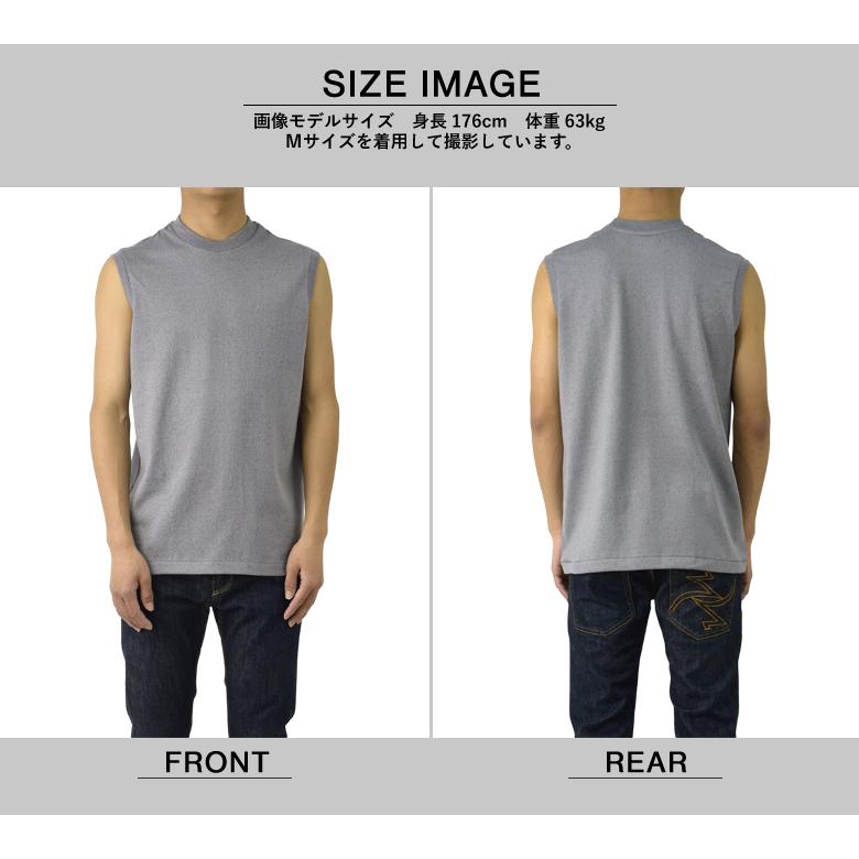 Hanes（ヘインズ） ノースリーブ スリーブレス メンズ クルーネック 袖 
