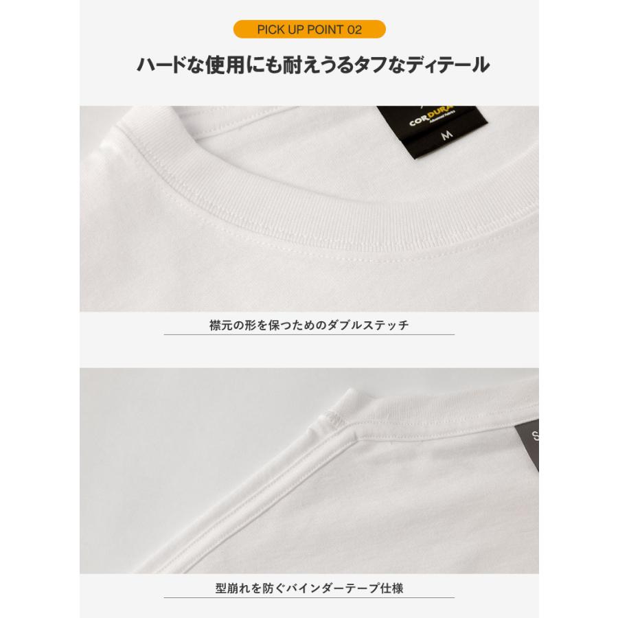 CORDURA 無地Tシャツ メンズ トップス 白Tシャツ 黒Tシャツ コーデュラ ファブリック ナイロン 高耐久 軽量 SLOTH ETHICAL WEAR D2C セール【パケ2】 爆買 | FLAG ON CREW | 06