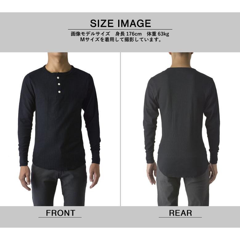 Hanes（ヘインズ） Tシャツ 長袖 メンズ ヘンリーネック サーマル 袖