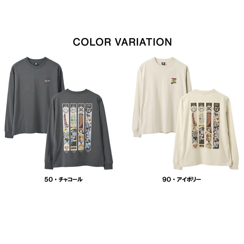 FLAG ON CREW Tシャツ 長袖 メンズ 綿100％ ロンT アメコミ DC