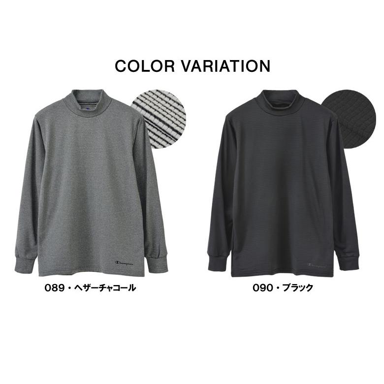 Champion（チャンピオン） 吸汗速乾 ロングスリーブ メンズ ハイネック
