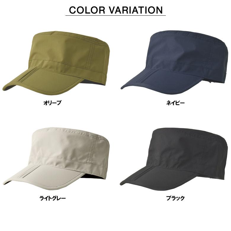 折りたためる ワークキャップ メンズ 帽子 レールロードキャップ テフロン加工 撥水 はっ水 CAP ツバが折れる ドローコード フリーサイズ 61cmまで Z2C【パケ1】 | FLAG ON CREW | 13