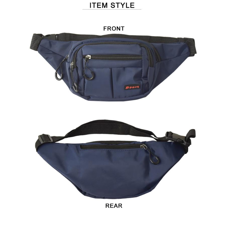 FLAG ON CREW 4ポケット ウエストポーチ コンパクト ボディバッグ
