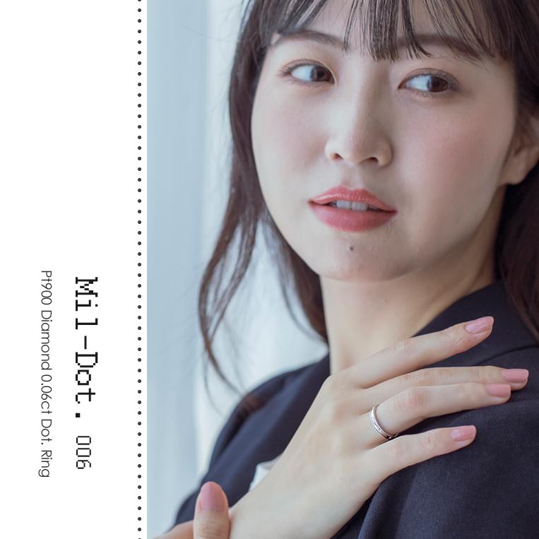 フラッグス flags ダイヤ Pt900 ダイヤモンド 0.06ct リング Mil-Dot.006 18金 K18 18K PT 金 プラチナ 指輪 ドット ダイヤリング ミル打ち 結婚指輪 ペアリングの画像