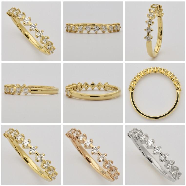 フラッグス flags ダイヤ K18 ダイヤモンド 0.3ct エタニティ リング